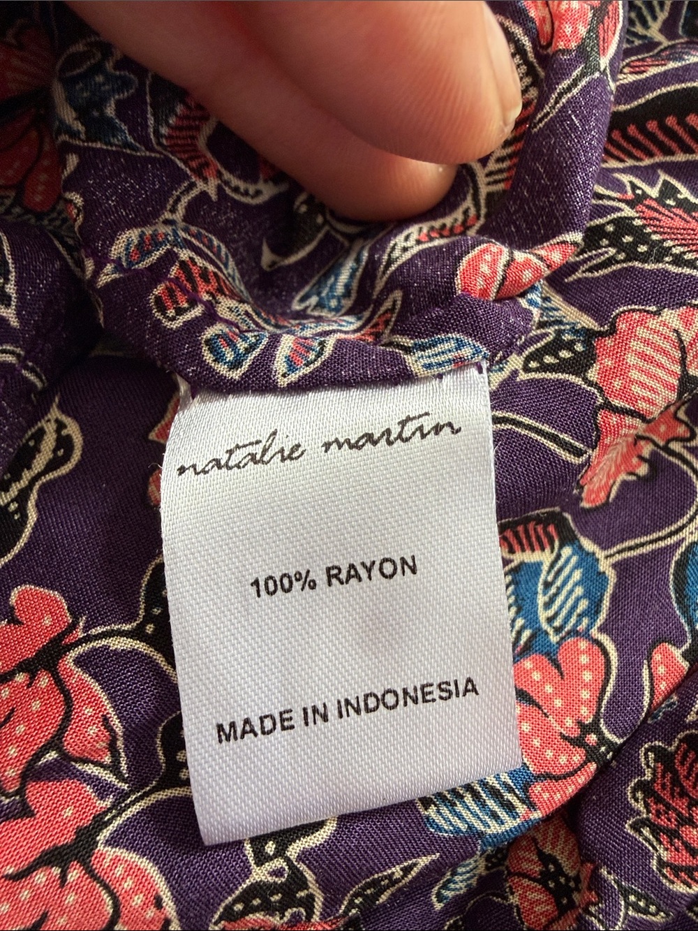 Natalie Martin Fiore Maxi Aubergine Floral S - Picture 10 of 10